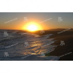 Reflejos de una Puesta de Sol sobre la costa