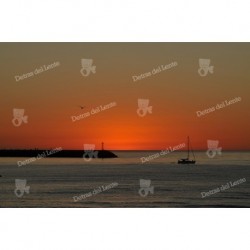 Puesta de Sol en la escollera