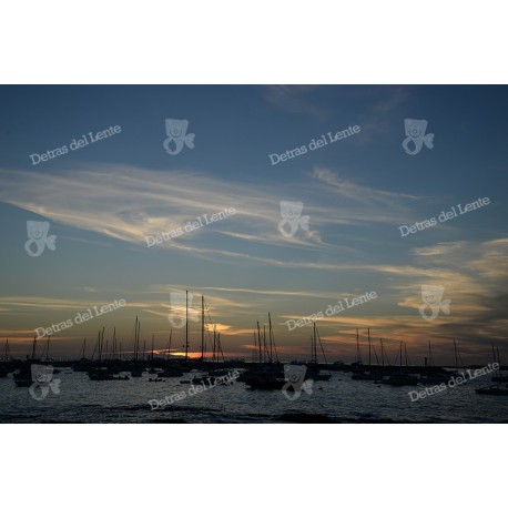 Puesta de Sol en la escollera