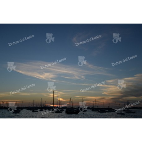 Puesta de Sol en la escollera