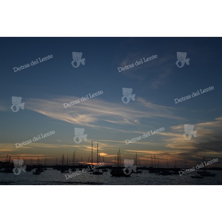 Puesta de Sol en la escollera