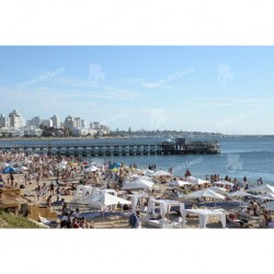 Playa Mansa en verano