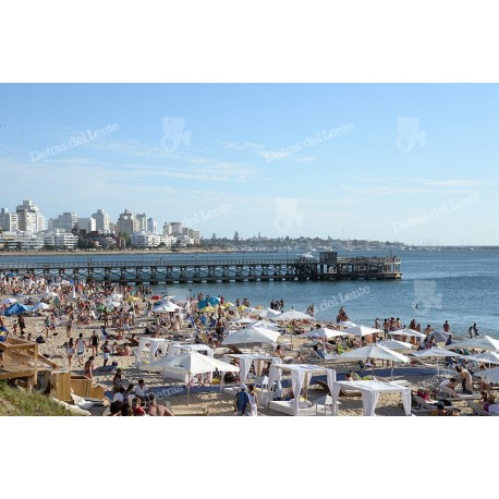 Playa Mansa en verano