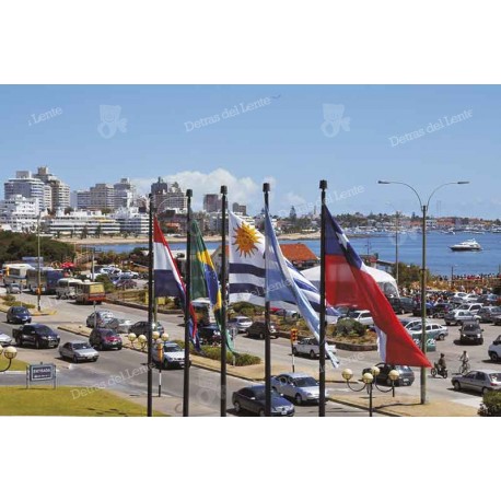 Banderas sobre la rambla