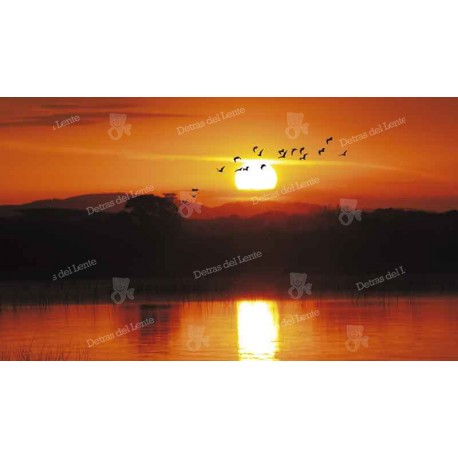 Atardecer sobre Laguna del Sauce