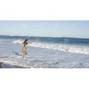 Modelo sobre la playa