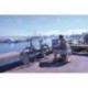 Artista pintando en el Puerto de Punta del Este