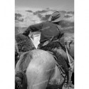 Hombre cabalgando Blanco y Negro